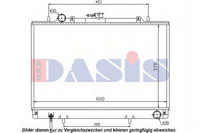 AKS DASIS 140008n -  Радиатор, охлаждение двигателя
